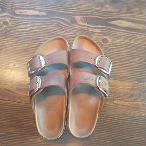 Birkenstock Arizona Big buckle oiled cognac